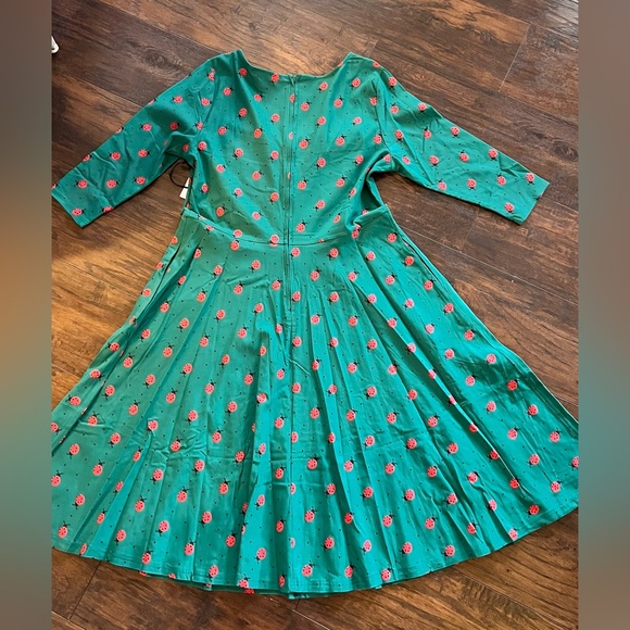 Unique Vintage NWT Ladybug Swing Dress - Picture 3 of 5